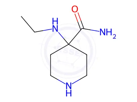 Chemical structure of 4-(Ethylamino)-4-piperidinecarboxamide