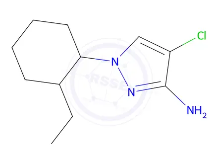 Chemical structure of 4-Chloro-1-(2-ethylcyclohexyl)-1h-pyrazol-3-amine
