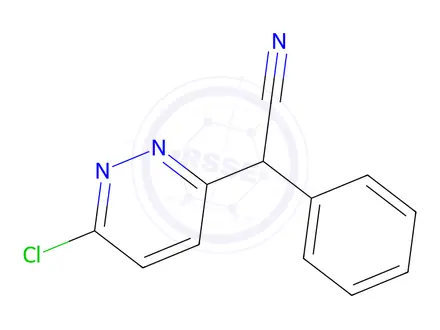 Chemical structure of 2-(6-Chloro-3-pyridazinyl)-2-phenylacetonitrile
