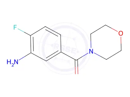 Chemical structure of (3-Amino-4-fluorophenyl)(morpholin-4-yl)methanone