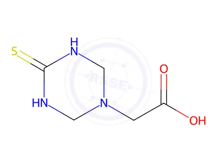 Chemical structure of 2-(4-Thioxo-1,3,5-triazinan-1-yl)acetic acid