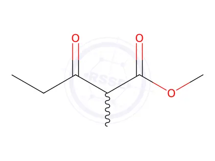 Chemical structure of methyl 2-methyl-3-oxopentanoate
