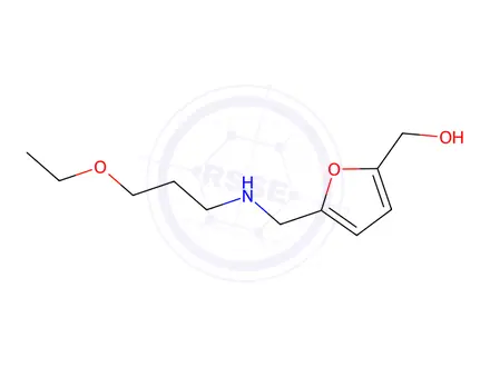 Chemical structure of (5-(((3-Ethoxypropyl)amino)methyl)furan-2-yl)methanol