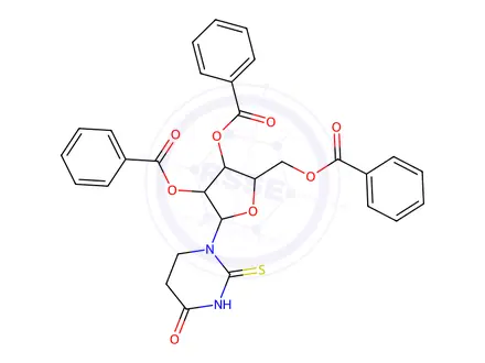 Chemical structure of 2',3',5'-Tri-O-benzoyl-2-thiouridine