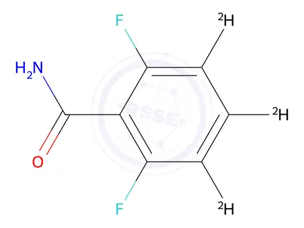 Chemical structure of 2,6-Difluorobenzamide-d3