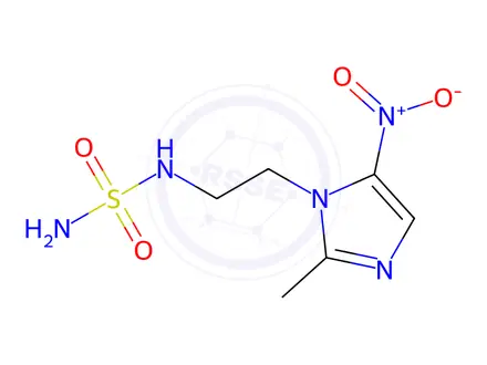 Chemical structure of 1-(2-Sulfamidoethyl)-2-methyl-5-nitroimidazole