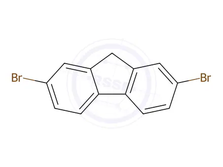 Chemical structure of 2,7-Dibromofluorene