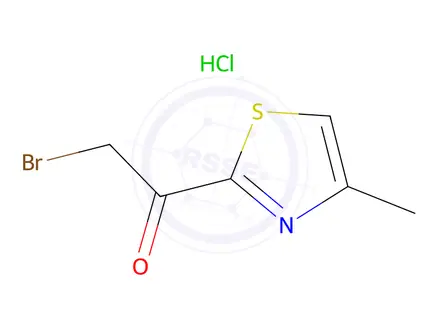 Chemical structure of 2-Bromo-1-(4-methylthiazol-2-yl)ethanone hydrochloride