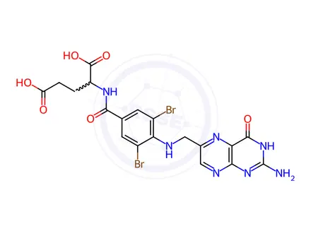 Chemical structure of Folic Acid Impurity 55