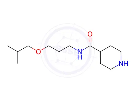 Chemical structure of n-(3-Isobutoxypropyl)piperidine-4-carboxamide