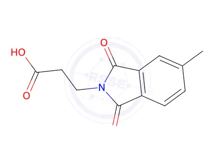 Chemical structure of 3-(5-Methyl-1,3-dioxo-2,3-dihydro-1h-isoindol-2-yl)propanoic acid