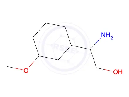 Chemical structure of 2-Amino-2-(3-methoxycyclohexyl)ethan-1-ol