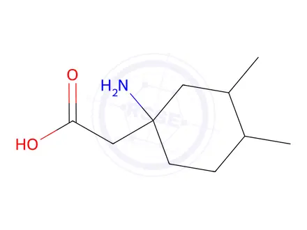 Chemical structure of 2-(1-Amino-3,4-dimethylcyclohexyl)acetic acid