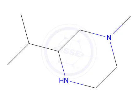 Chemical structure of (3S)-3-isopropyl-1-methylpiperazine