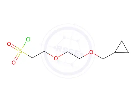 Chemical structure of 2-(2-(Cyclopropylmethoxy)ethoxy)ethane-1-sulfonyl chloride