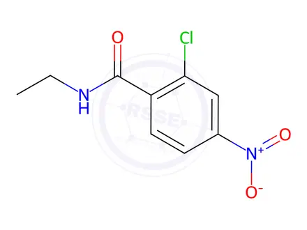 Chemical structure of Benzamide, 2-chloro-N-ethyl-4-nitro-