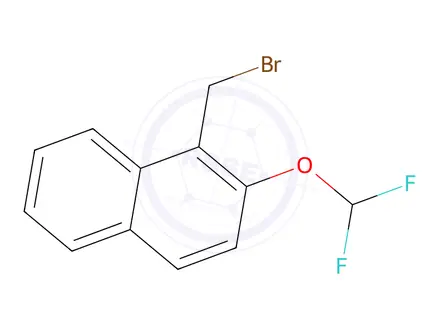 Chemical structure of 1-(Bromomethyl)-2-(difluoromethoxy)naphthalene