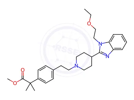 Chemical structure of Bilastine Impurity 8