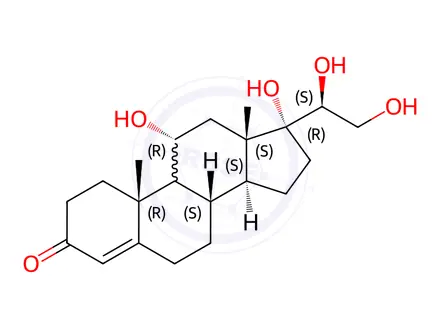 Chemical structure of 20alpha-Dihydrocortisol