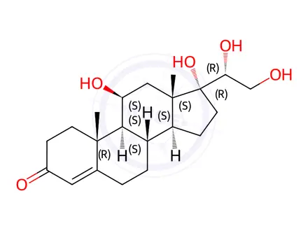 Chemical structure of Hydrocortisone Impurity 204