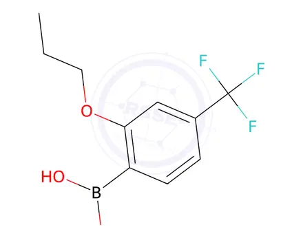 Chemical structure of 2-Propoxy-4-(trifluoromethyl)phenylboronic acid