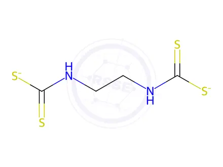 Chemical structure of Potassium ammonium ethylenebis(dithiocarbamate)
