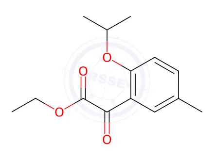 Chemical structure of ethyl 2-(2-isopropoxy-5-methylphenyl)-2-oxoacetate
