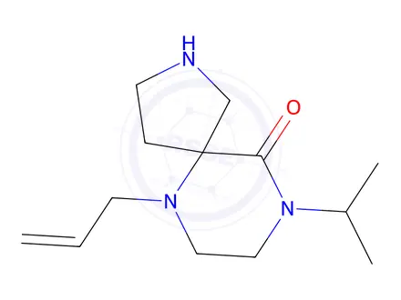 Chemical structure of 6-Allyl-9-isopropyl-2,6,9-triazaspiro[4.5]decan-10-one