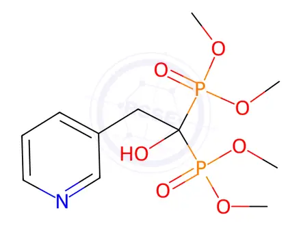 Chemical structure of Risedronate Sodium Impurity 7(Tetramethyl Risedronate Sodium)