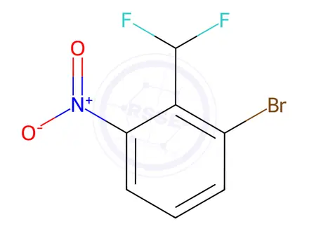Chemical structure of 1-Bromo-2-(difluoromethyl)-3-nitrobenzene