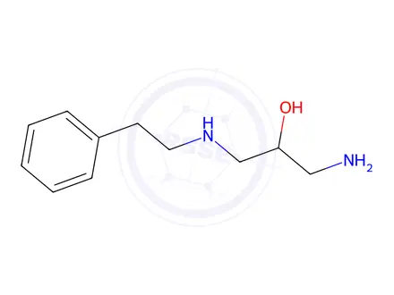 Chemical structure of 1-Amino-3-(phenethylamino)propan-2-ol