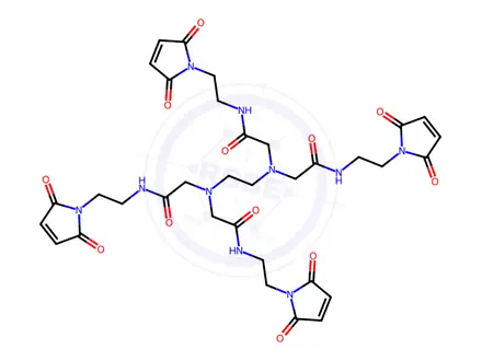 Chemical structure of Ethylenediamine-N,N,N',N'-tetraacetic Acid Tetrakis[N-(2-Aminoethyl)maleimide]