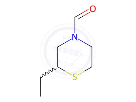 Chemical structure of 4-Thiomorpholinecarboxaldehyde, 2-ethyl-(8CI,9CI)