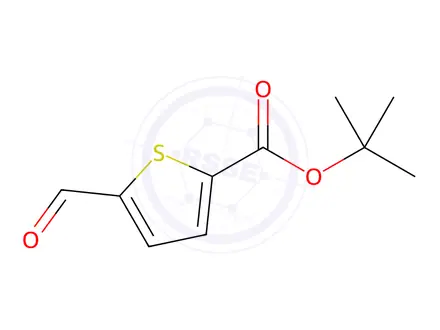 Chemical structure of tert-butyl 5-formylthiophene-2-carboxylate