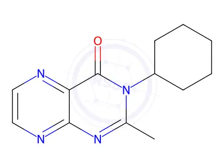 Chemical structure of 3-Cyclohexyl-2-methyl-4(3H)-pteridinone