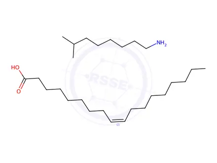 Chemical structure of oleic acid, compound with isononylamine (1:1)
