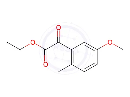Chemical structure of ethyl 2-(5-methoxy-2-methylphenyl)-2-oxoacetate