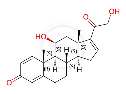 Chemical structure of Budesonide Impurity 23