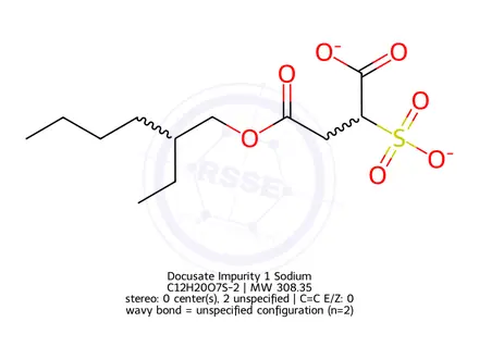 Chemical structure of Docusate Impurity 1 Sodium