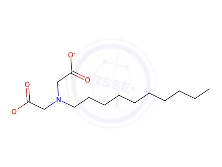 Chemical structure of N-decyliminodiacetato-1,2-diaminocyclohexane-platinum(II)