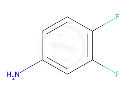 Chemical structure of 3,4-Difluoroaniline