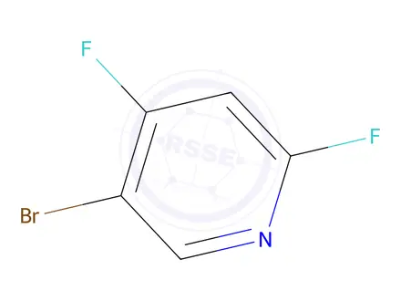 Chemical structure of 5-Bromo-2,4-difluoropyridine