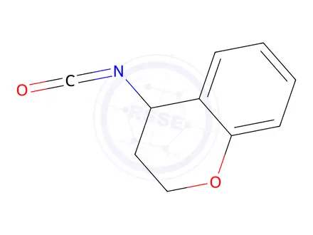 Chemical structure of 4-isocyanato-3,4-dihydro-2H-1-benzopyran