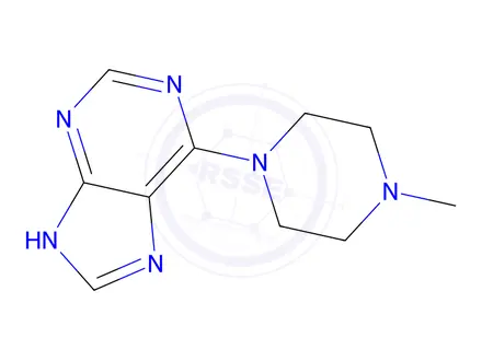 Chemical structure of 6-(4-Methylpiperazin-1-yl)-9h-purine