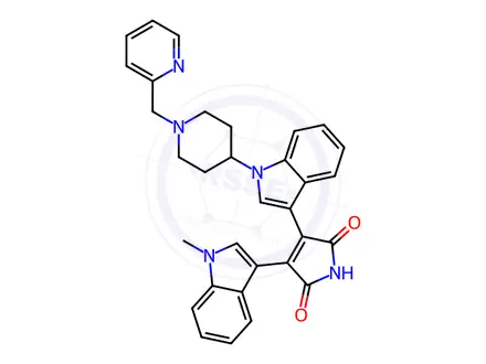 Chemical structure of Enzastaurin
