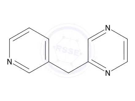 Chemical structure of 2-(Pyridin-3-ylmethyl)pyrazine
