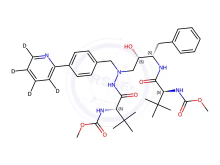 Chemical structure of Atazanavir-d4