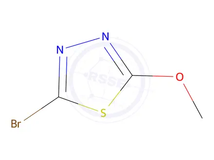 Chemical structure of 2-bromo-5-methoxy-1,3,4-thiadiazole