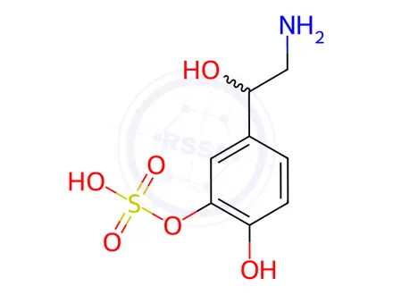 Chemical structure of DL-Norepinephrine 3-Sulfate
