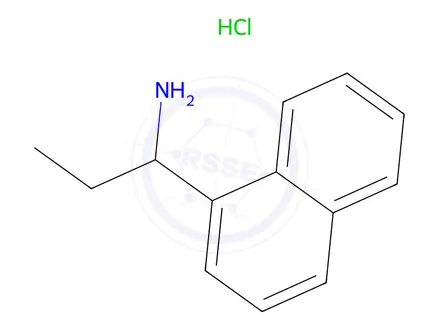 Chemical structure of 1-(Naphthalen-1-yl)propan-1-amine hydrochloride